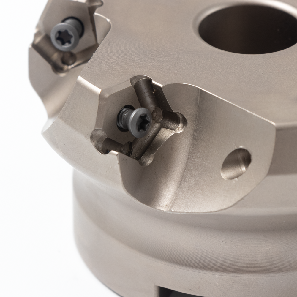 Nickel Coating Hrc45 Hard Alloy Face Mill Tools Cnc Milling Machining Cutter Head