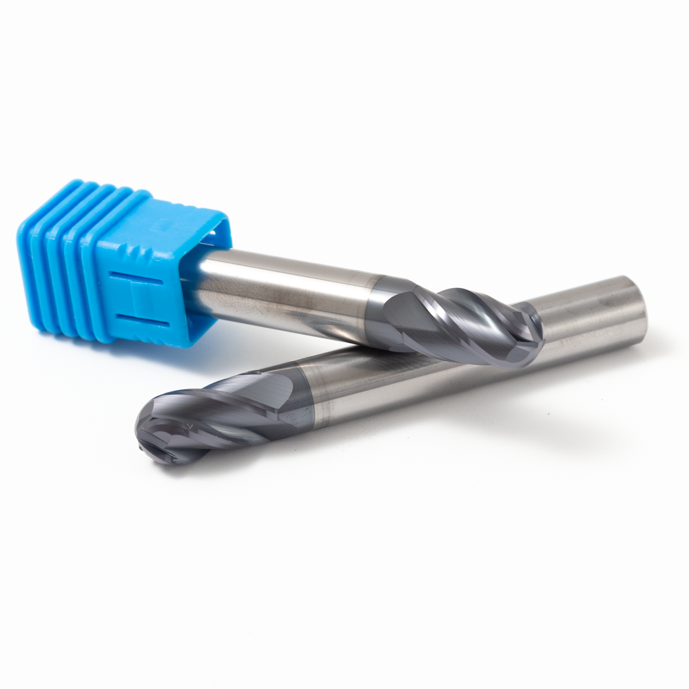 AlCrn Coating HRC55 Cnc Cutting Tools Solid Carbide End Mill Endmill For Stainless Steel