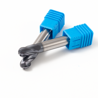 AlCrn Coating HRC55 Cnc Cutting Tools Solid Carbide End Mill Endmill For Stainless Steel