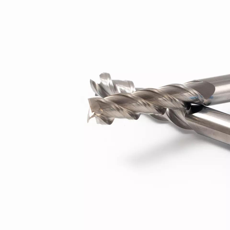 Customized HRC45 Uncoated Milling Cnc Tools Carbide End Mill For Machining Of Aluminum