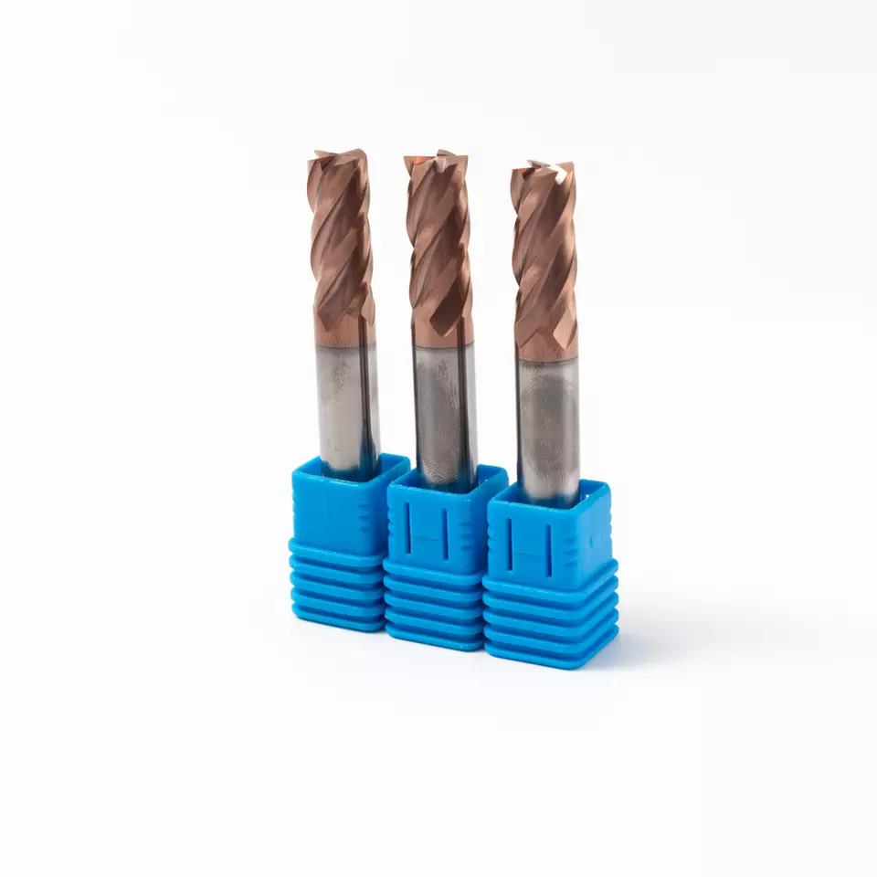 High Speed Hrc55 Milling Cutter Solid Carbide Endmill For Aluminum Cutting