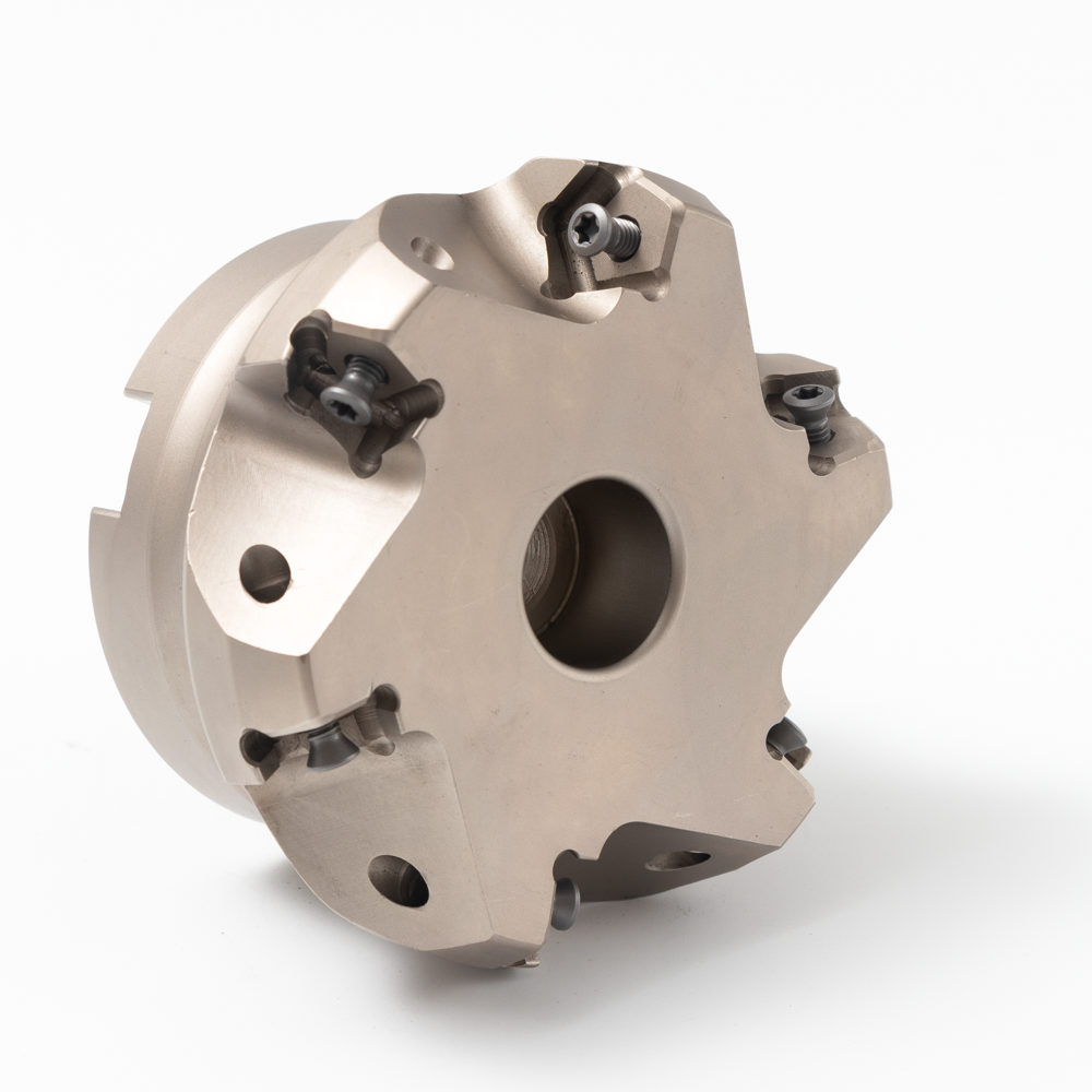 Nickel Coating Hrc45 Hard Alloy Face Mill Tools Cnc Milling Machining Cutter Head